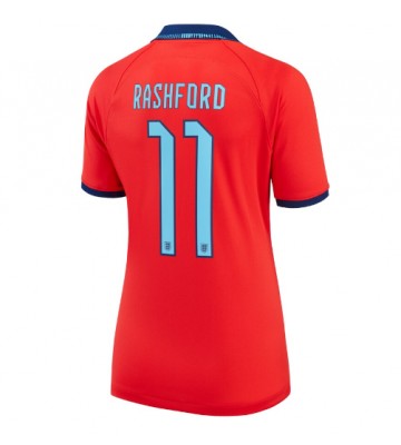 England Marcus Rashford #11 Udebanetrøje Dame VM 2022 Kort ærmer
